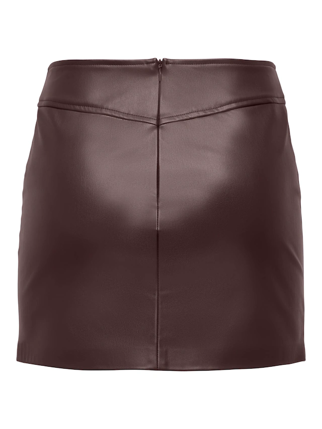 ONLY Lederimitatrock »ONLBITTEN FAUX LEATH MINI SKIRT CC OTW« Lederimitat