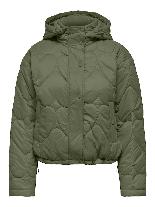 ONLY Steppjacke »ONLTAHIA LW HEART HOOD JACKET CC OTW« mit Kapuze Kunstfaser