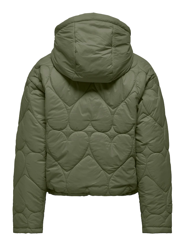 ONLY Steppjacke »ONLTAHIA LW HEART HOOD JACKET CC OTW« mit Kapuze Kunstfaser