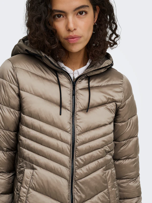 ONLY Steppjacke »ONLMIMI COAT CC OTW« mit Kapuze Kunstfaser