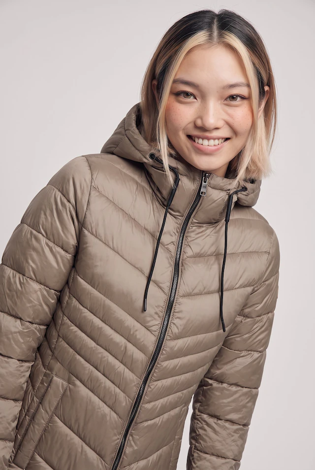 ONLY Steppjacke »ONLMIMI COAT CC OTW« mit Kapuze Kunstfaser