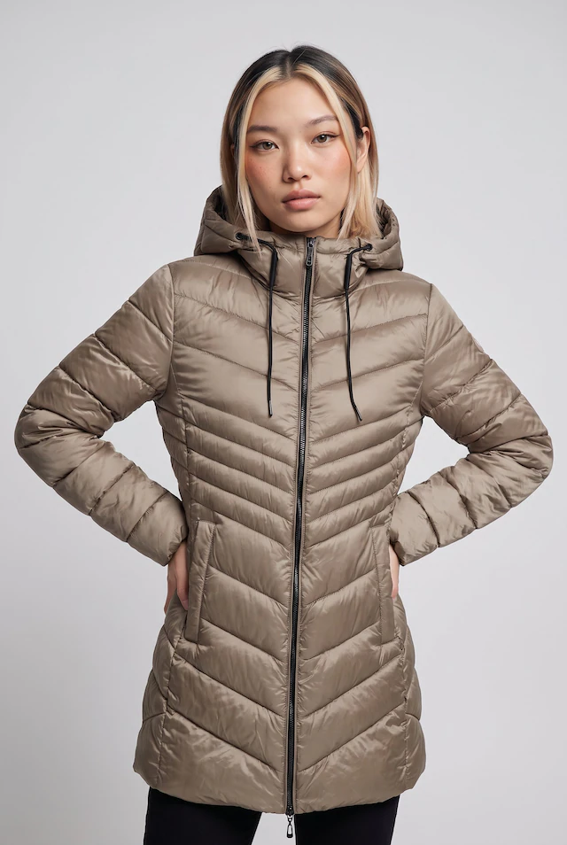 ONLY Steppjacke »ONLMIMI COAT CC OTW« mit Kapuze Kunstfaser