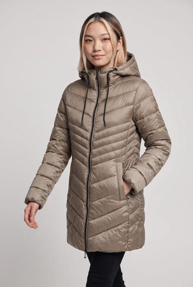 ONLY Steppjacke »ONLMIMI COAT CC OTW« mit Kapuze Kunstfaser