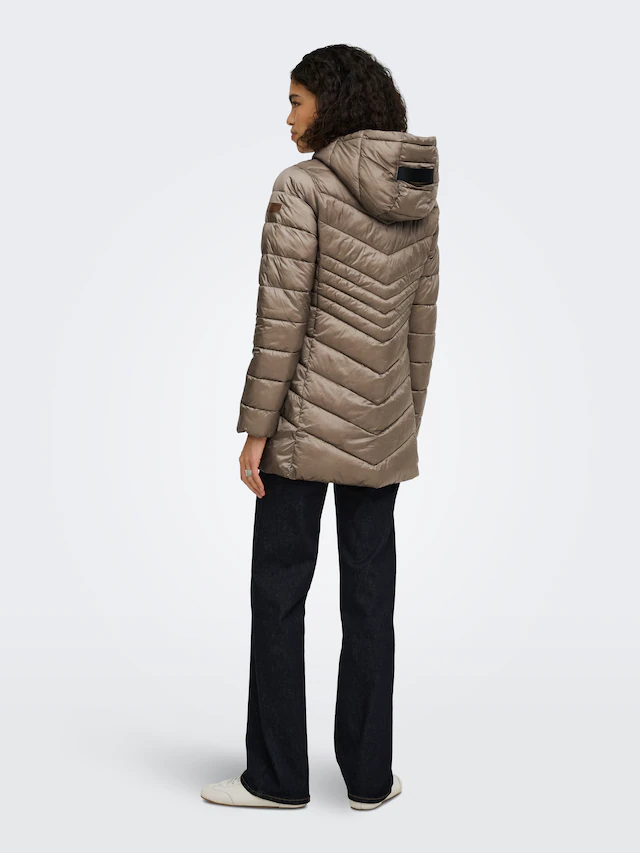 ONLY Steppjacke »ONLMIMI COAT CC OTW« mit Kapuze Kunstfaser