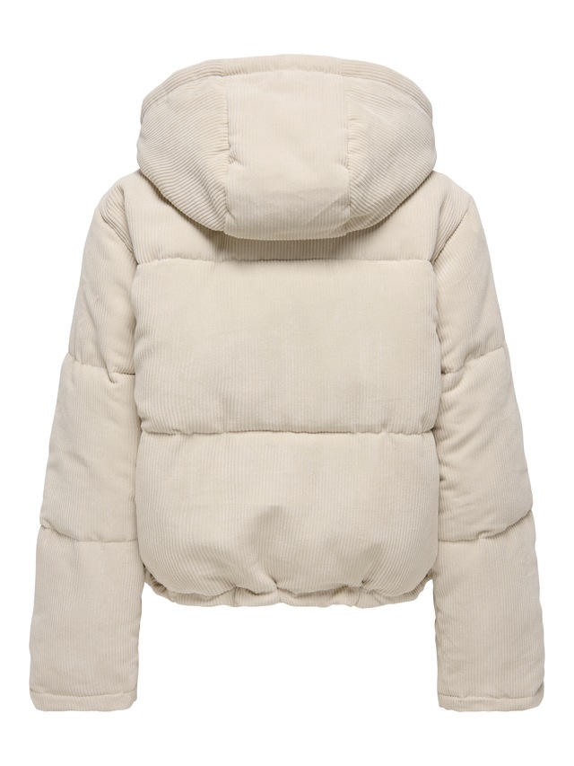 ONLY Steppjacke »ONLZAHARA CORDUROY PUFFER CC OTW« mit Kapuze Kunstfaser