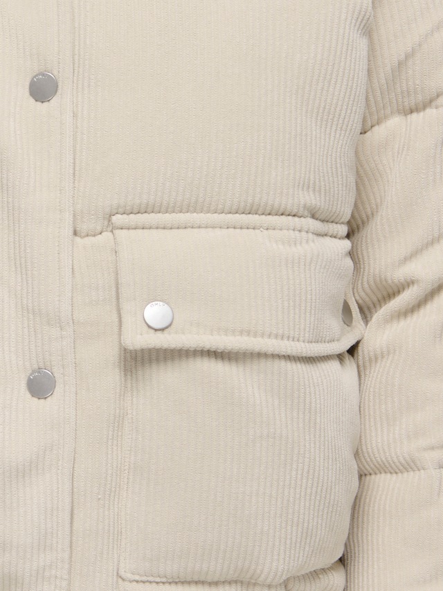 ONLY Steppjacke »ONLZAHARA CORDUROY PUFFER CC OTW« mit Kapuze Kunstfaser