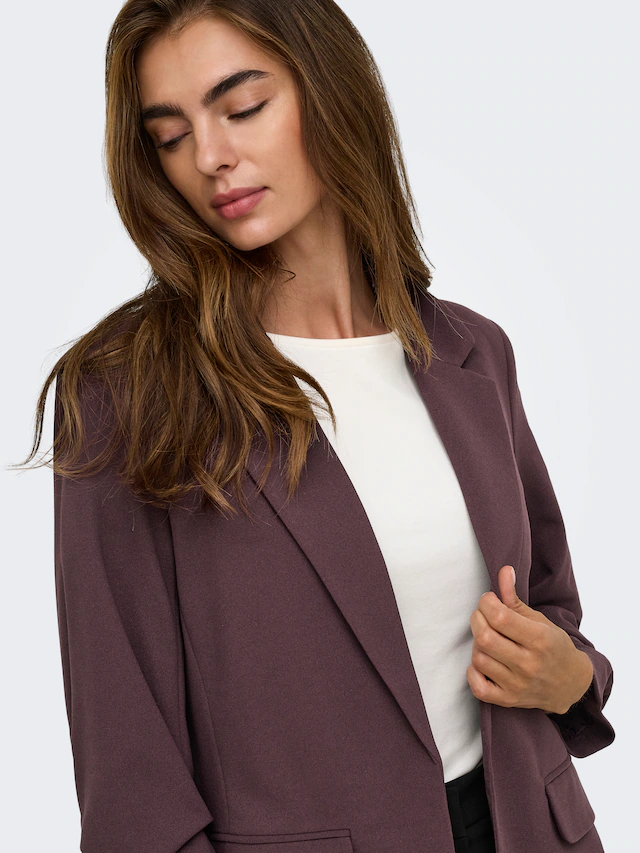 ONLY Longblazer »ONLKALINA 3/4 OPEN BLAZER CC TLR« Materialmix, loose fit