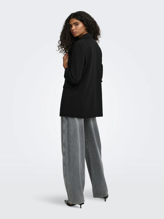 ONLY Longblazer »ONLKALINA 3/4 OPEN BLAZER CC TLR« Materialmix, loose fit