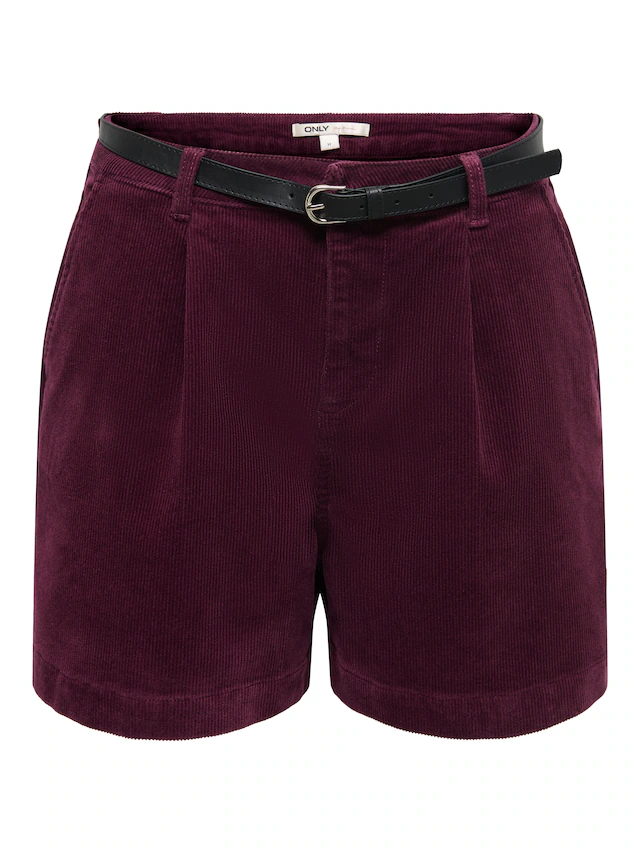 ONLY Shorts »ONLZEVA HW BELT CORD SHORTS CC PNT« Baumwollmischung, Cord, regular fit, high waist