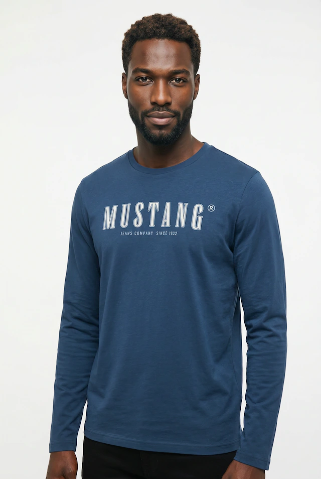 MUSTANG Langarmshirt »Style Adrian« plakativ bedruckt