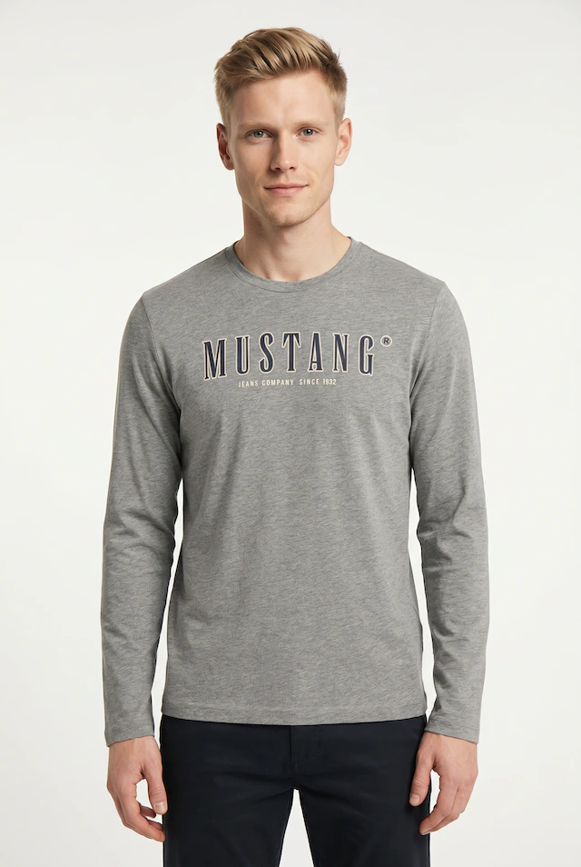 MUSTANG Langarmshirt »Style Adrian« plakativ bedruckt