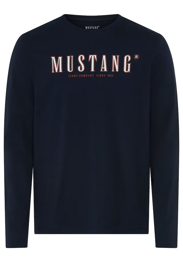 MUSTANG Langarmshirt »Style Adrian« plakativ bedruckt