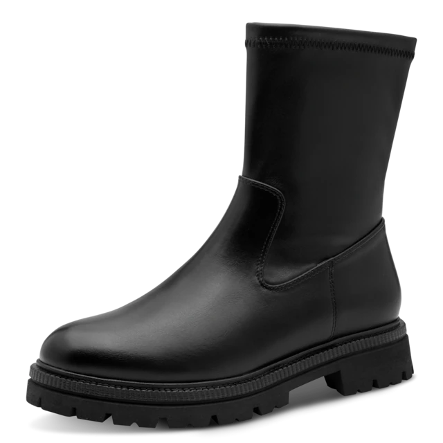 MARCO TOZZI Stiefelette Blockabsatz, Boots mit elastischem Schaft