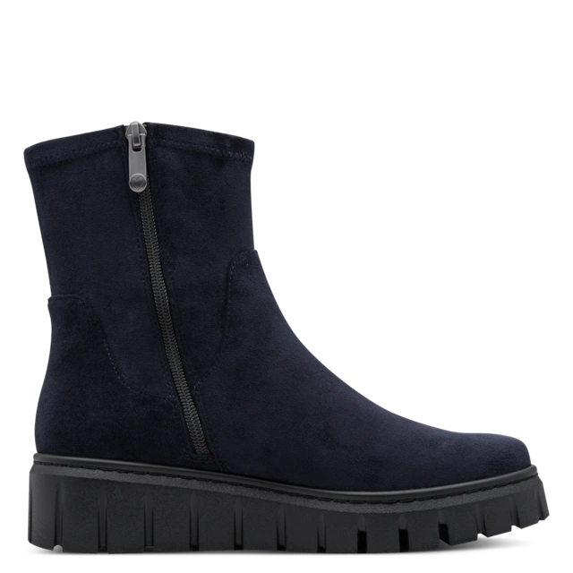 MARCO TOZZI Keilstiefelette Plateau, Boots mit elastischem Stretch-Schaft