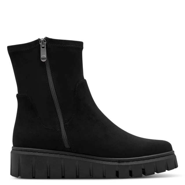 MARCO TOZZI Keilstiefelette Plateau, Boots mit elastischem Stretch-Schaft