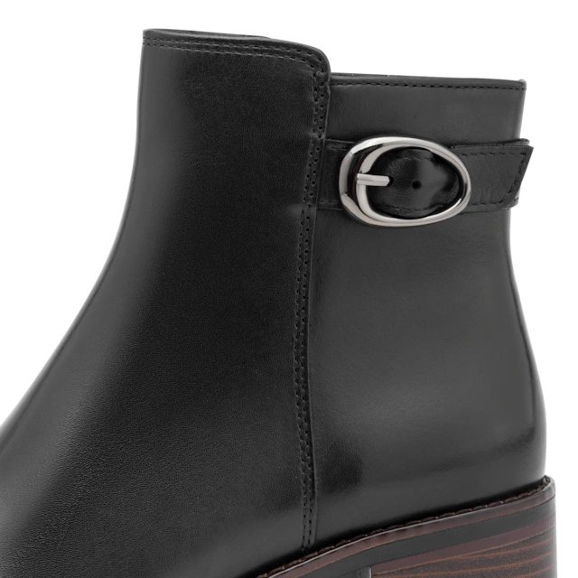 MARCO TOZZI Stiefelette Blockabsatz, Ankle Boots mit modischer Zierschnalle