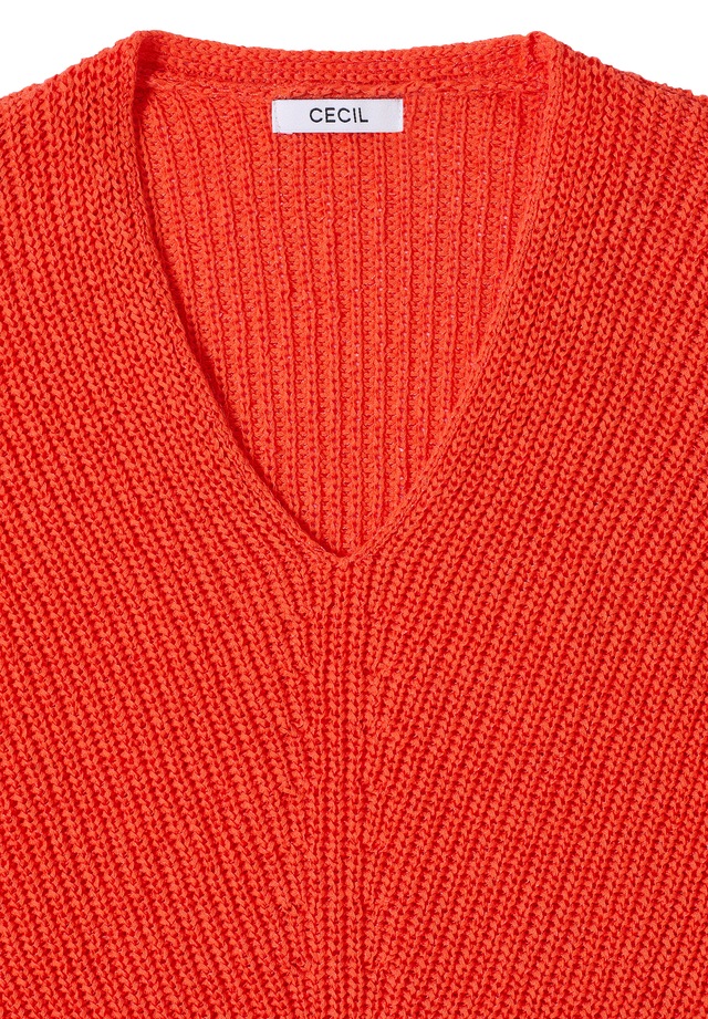 Cecil Strickpullover mit abgerundetem V-Ausschnitt