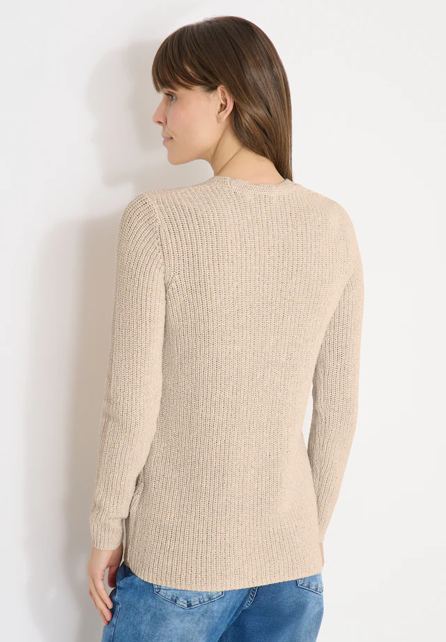 Cecil Strickpullover mit abgerundetem V-Ausschnitt