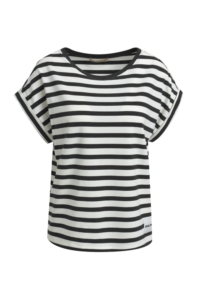 Smith & Soul Rundhalsshirt mit überschnittenen Schultern