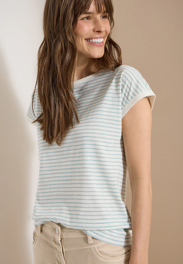 Cecil T-Shirt im soften Baumwoll-Mix