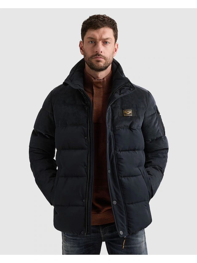 PME LEGEND Winterjacke »GOBBLER Mix fabrics« ohne Kapuze wasserabweisender Materialmix sorgt für zusätzliche Struktur