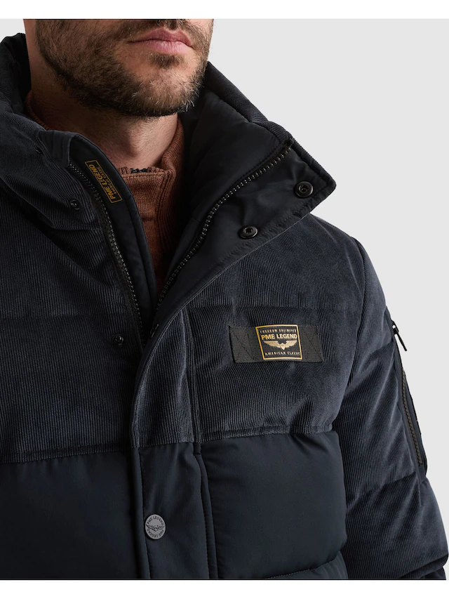 PME LEGEND Winterjacke »GOBBLER Mix fabrics« ohne Kapuze wasserabweisender Materialmix sorgt für zusätzliche Struktur