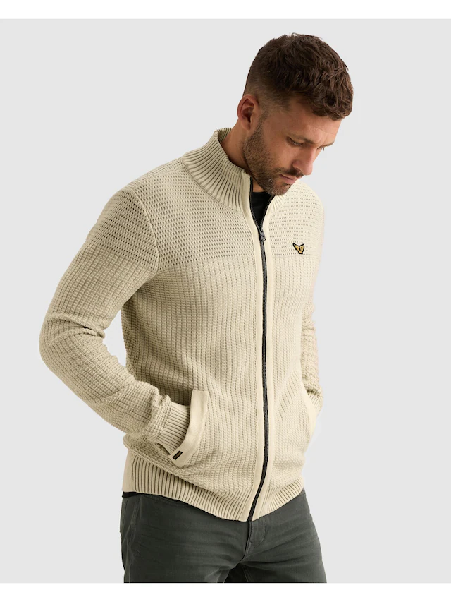 PME LEGEND Cardigan mit markanter Struktur, Baumwolle, Regular Fit