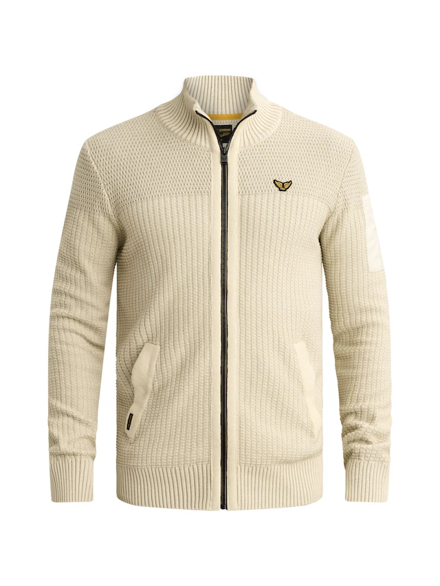 PME LEGEND Cardigan mit markanter Struktur, Baumwolle, Regular Fit