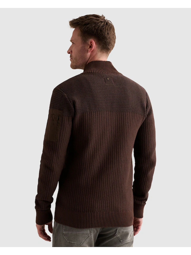 PME LEGEND Cardigan mit markanter Struktur, Baumwolle, Regular Fit