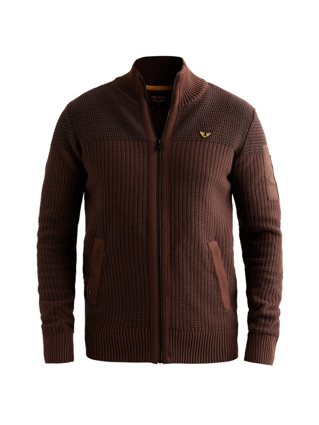 PME LEGEND Cardigan mit markanter Struktur, Baumwolle, Regular Fit