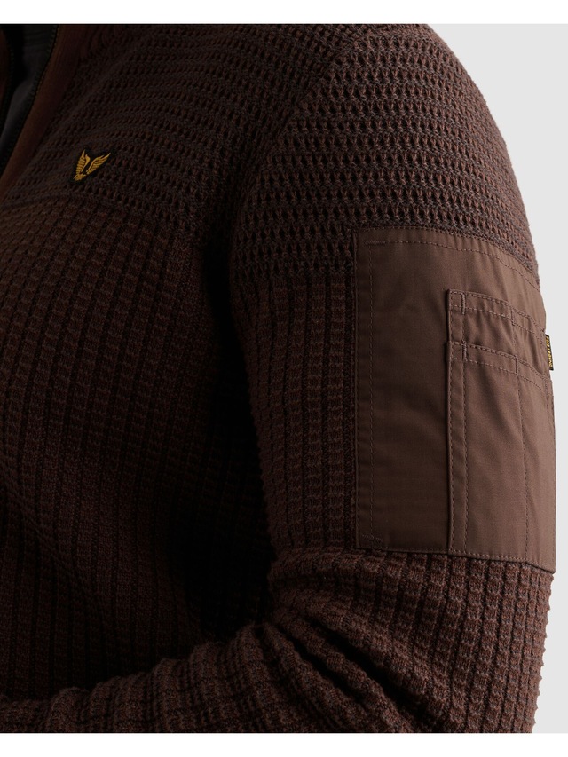 PME LEGEND Cardigan mit markanter Struktur, Baumwolle, Regular Fit