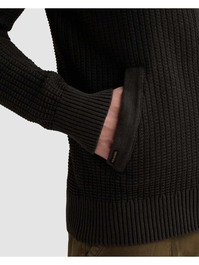 PME LEGEND Cardigan mit markanter Struktur, Baumwolle, Regular Fit
