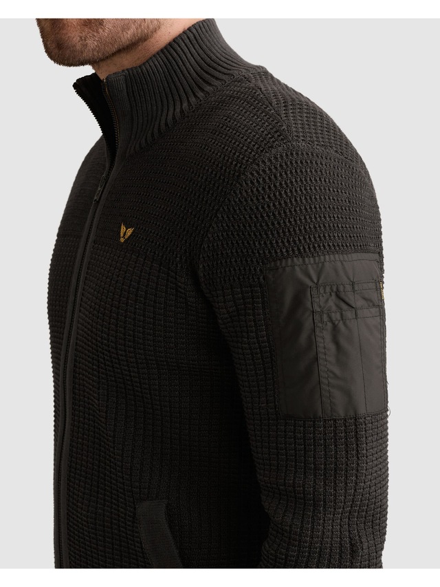 PME LEGEND Cardigan mit markanter Struktur, Baumwolle, Regular Fit