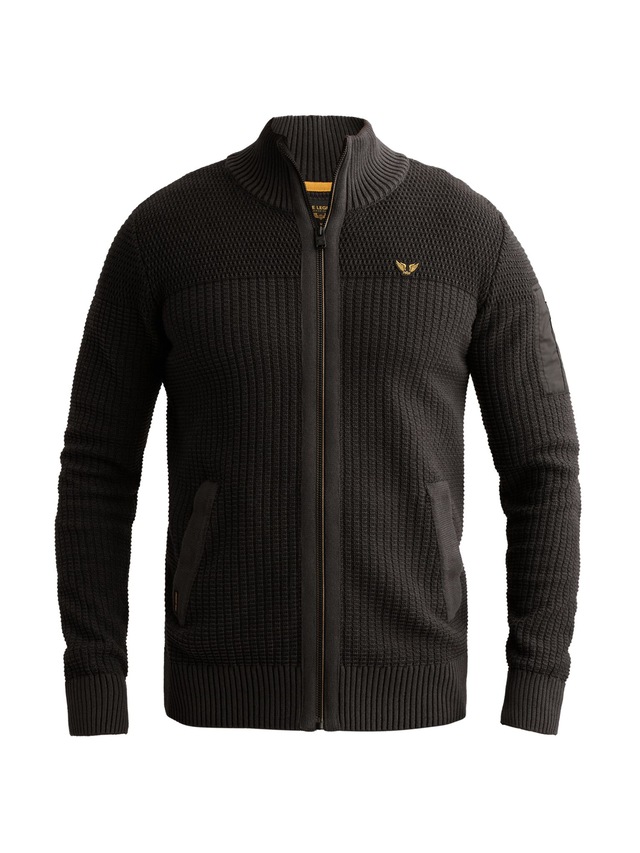 PME LEGEND Cardigan mit markanter Struktur, Baumwolle, Regular Fit