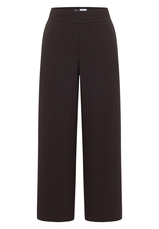 Cecil 7/8-Hose »Style Neele« Seersucker-Qualität, Elastikbund, weites Bein
