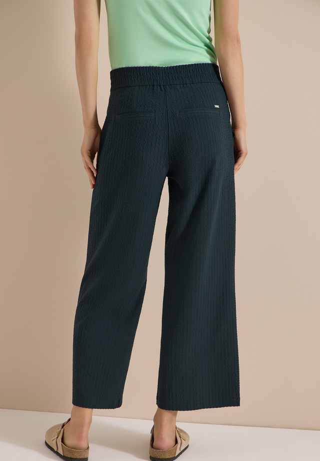 Cecil 7/8-Hose »Style Neele« Seersucker-Qualität, Elastikbund, weites Bein