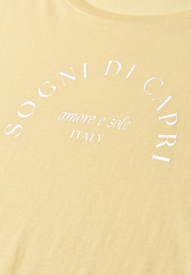 STREET ONE Shirttop Sommershirt mit Wording Artwork
