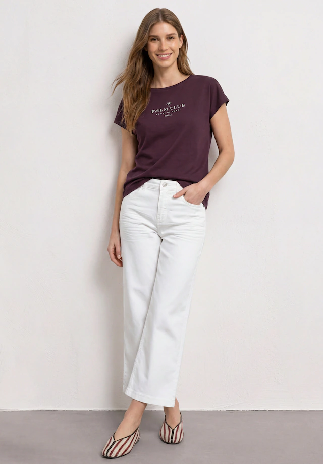 STREET ONE Shirttop Sommertop mit Wording