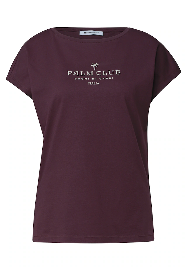 STREET ONE Shirttop Sommertop mit Wording