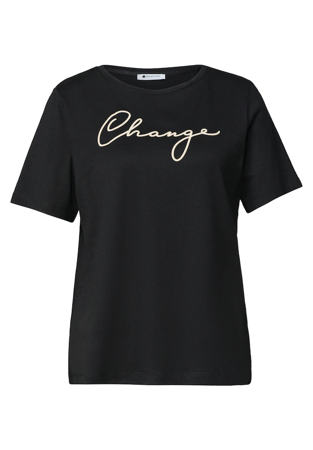 STREET ONE Kurzarmshirt Sommershirt mit Working