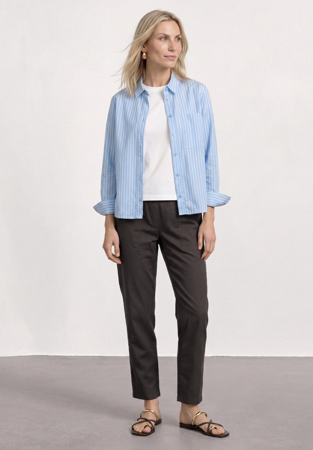STREET ONE Stoffhose im elastischen Materialmix