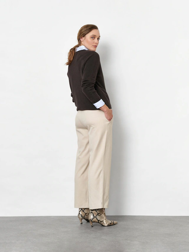 TONI Schlupfhose »Sue Wide Chic 7/8« aus bi-elastischem Leichtflanell, 7/8-Länge