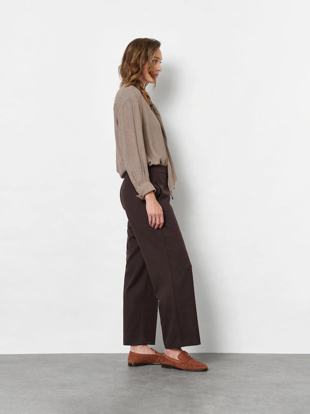 TONI Schlupfhose »Sue Wide Chic 7/8« aus bi-elastischem Leichtflanell, 7/8-Länge