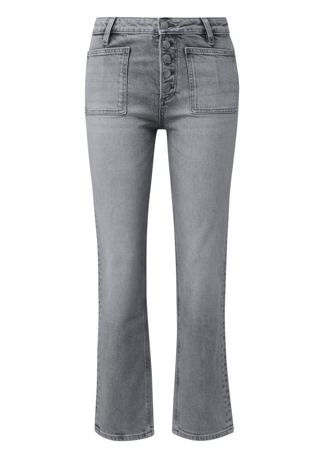 QS Bootcut-Jeans mit Stretch und aufgesetzten Taschen