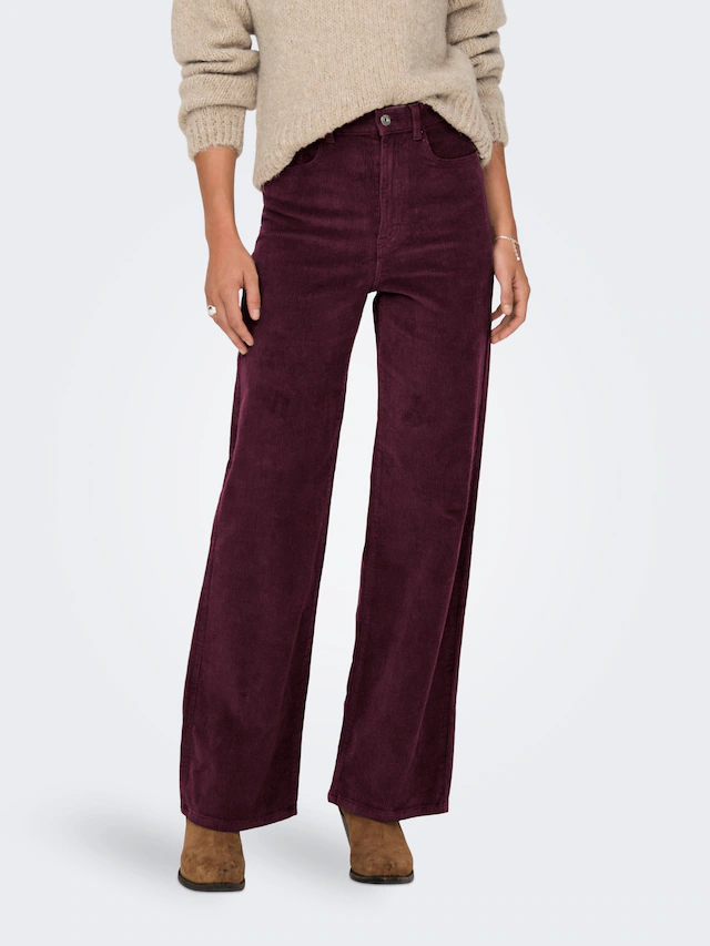 ONLY Cordhose »ONLHOPE GLOBAL HW WIDE CORD PNT NOOS« Baumwollmischung
