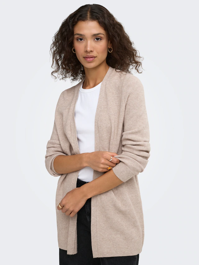 ONLY Strickjacke »ONLMARY LS OPEN RIB CARDI KNT« Viskosemischung, regular fit