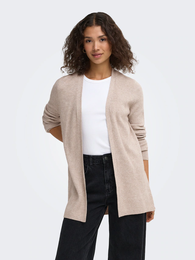 ONLY Strickjacke »ONLMARY LS OPEN RIB CARDI KNT« Viskosemischung, regular fit