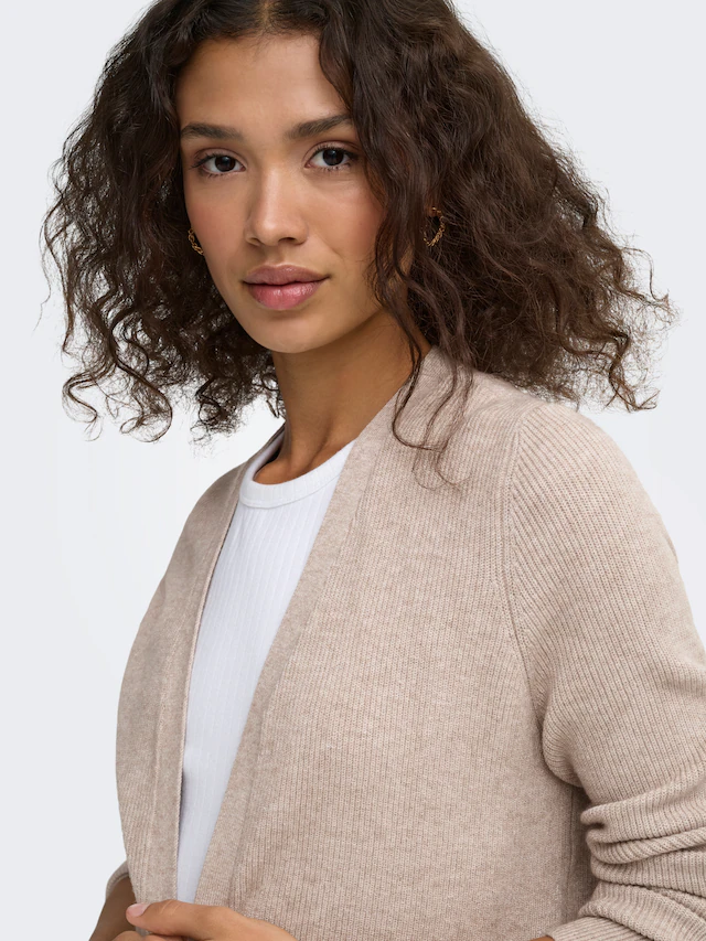 ONLY Strickjacke »ONLMARY LS OPEN RIB CARDI KNT« Viskosemischung, regular fit
