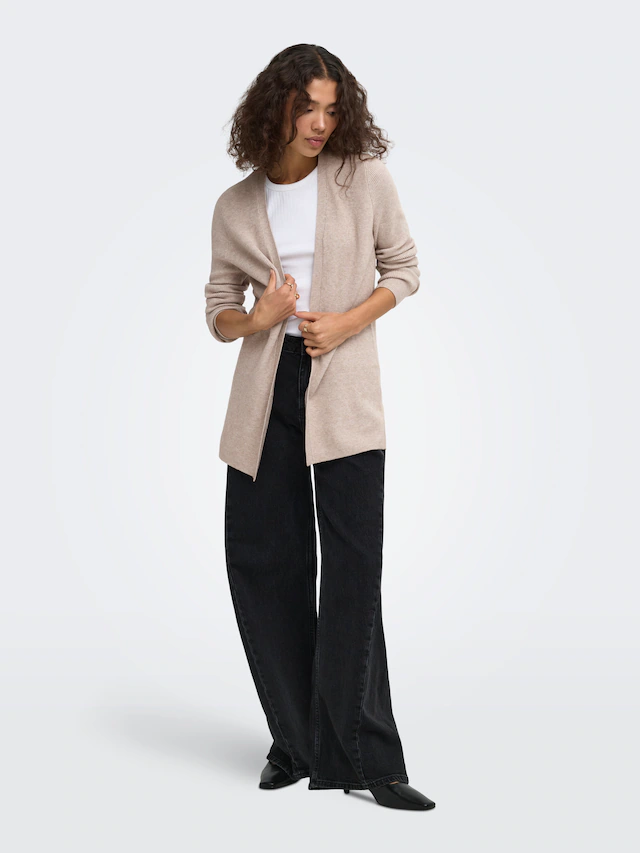ONLY Strickjacke »ONLMARY LS OPEN RIB CARDI KNT« Viskosemischung, regular fit