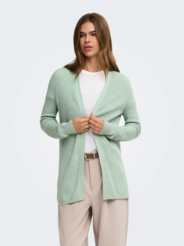 ONLY Strickjacke »ONLMARY LS OPEN RIB CARDI KNT« Viskosemischung, regular fit